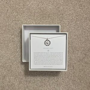 Silver Compass necklace